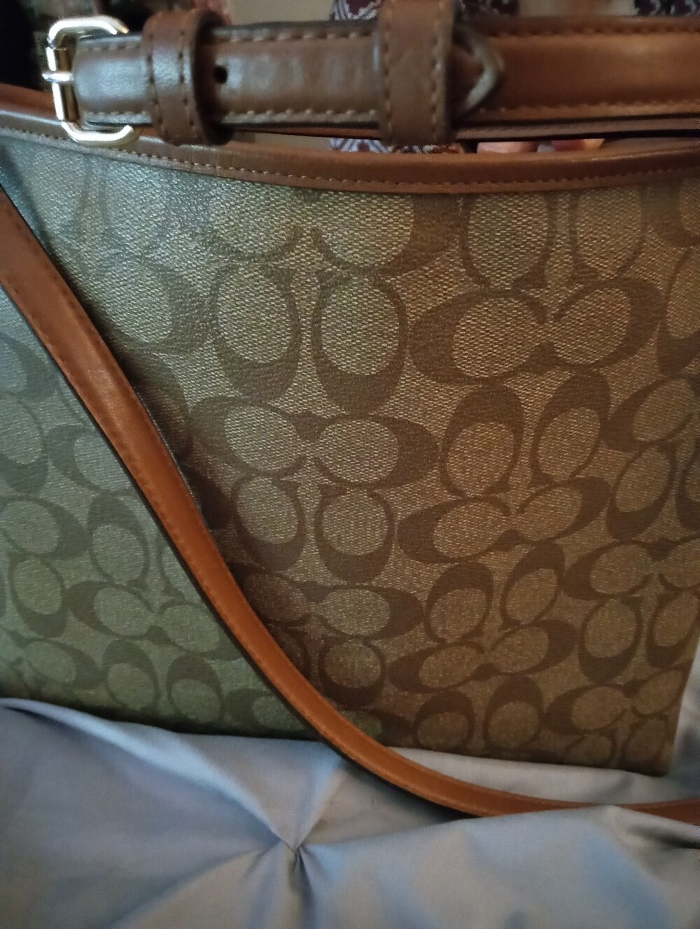 Coach Vintage Buggy Crossbody with Red and Purple Stripe NO CALL OUTS OFFERS WEL - Picture 4 of 8